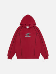 Street Line Assemble Print Hoodie