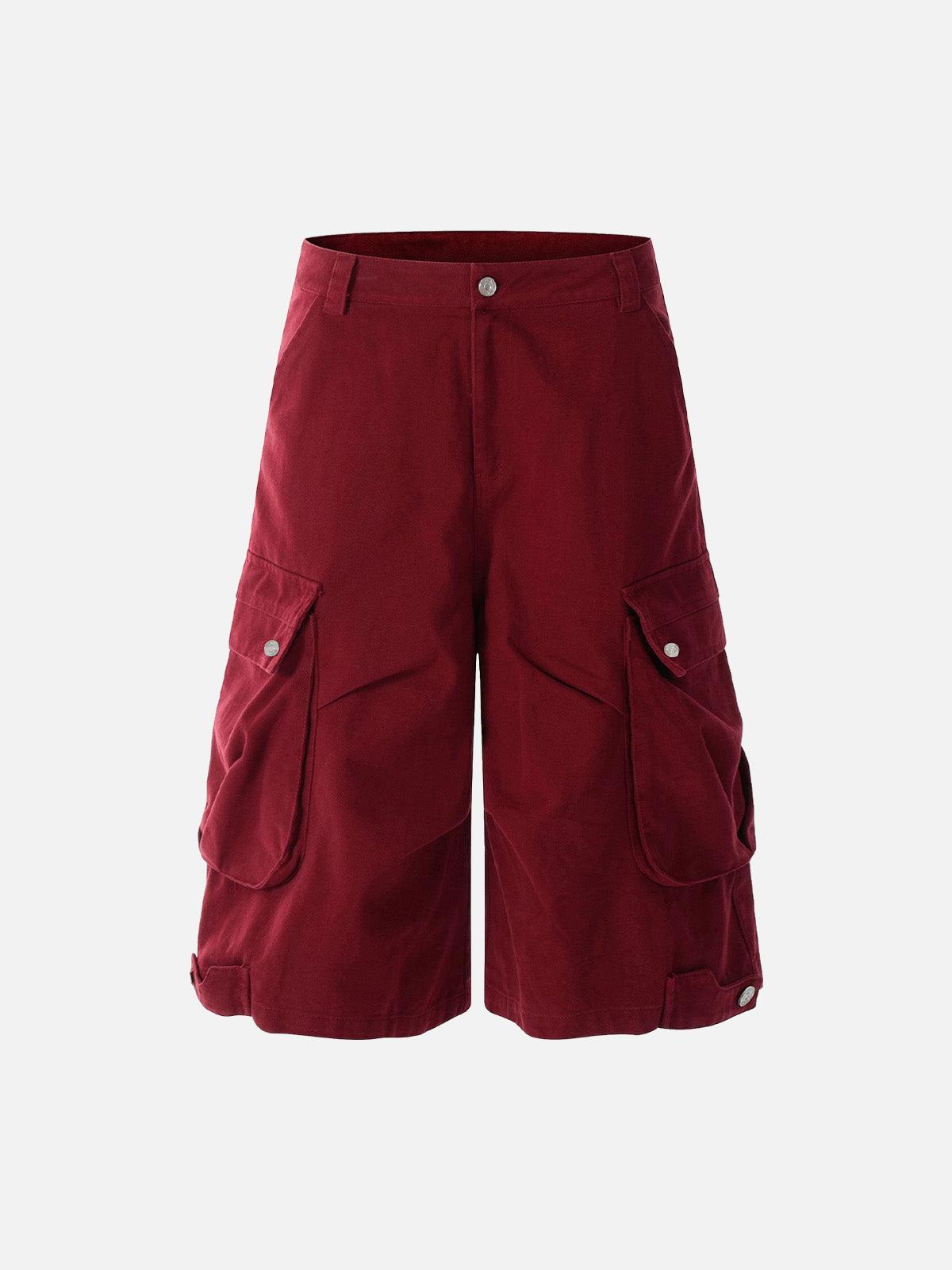 Street Multi-Pocket Pleated Cargo Jorts
