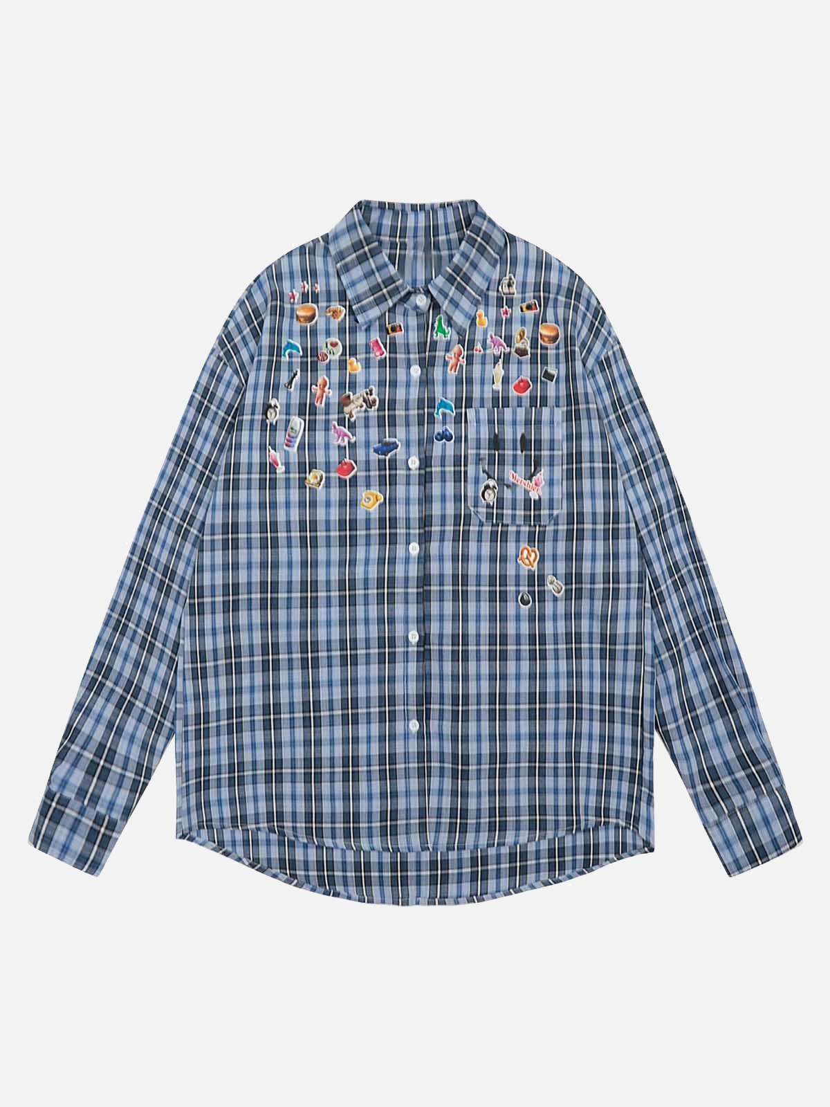 Street Retro Cleanfit Plaid Shirt