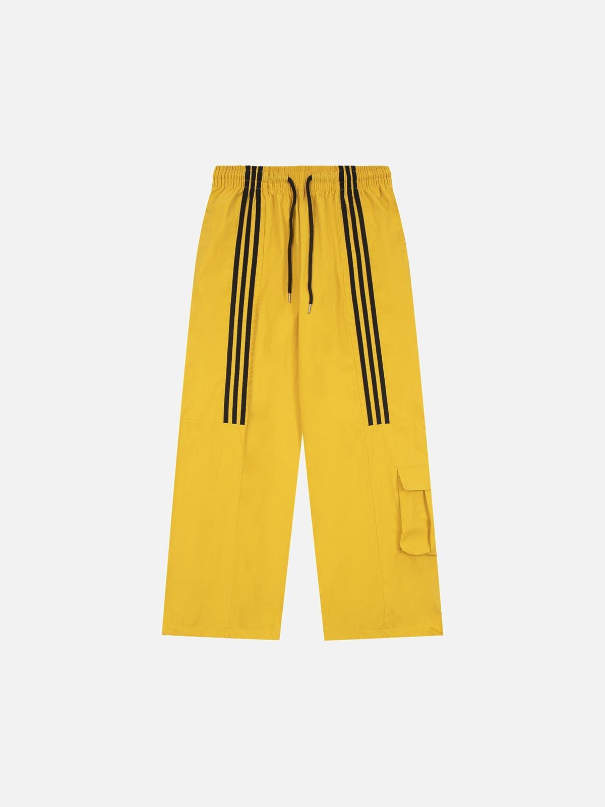 Striped Draped Sweatpants