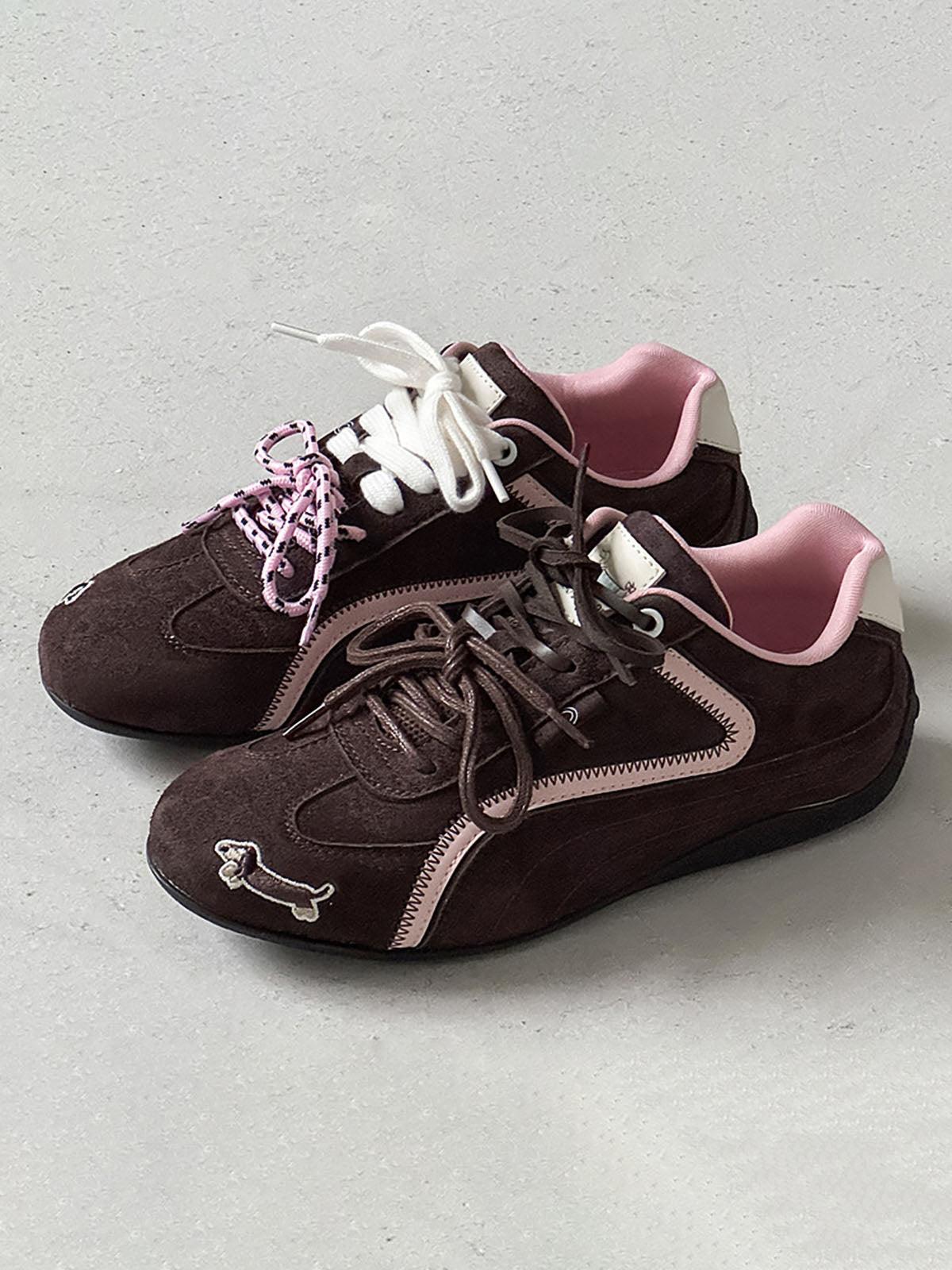 Suede Lace-Up Sneakers