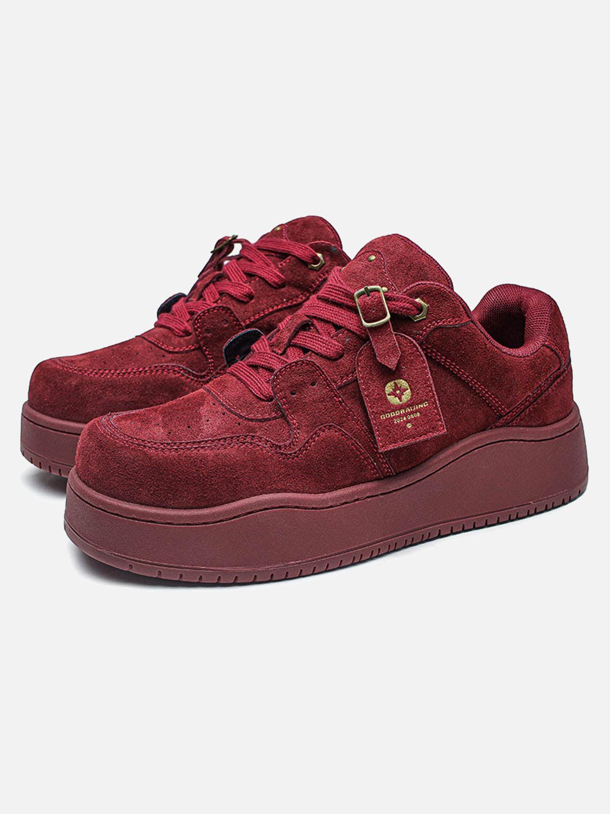 Suede Low-Top Skate Shoes