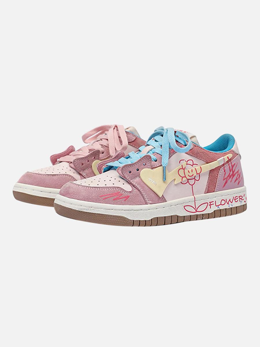 Sunflower Couple Sports Skate Shoe