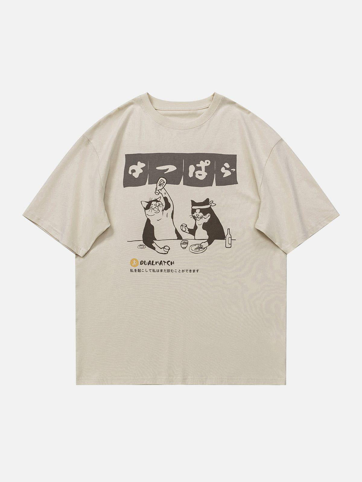 The Cat After Work Print Tee