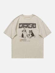 The Cat After Work Print Tee