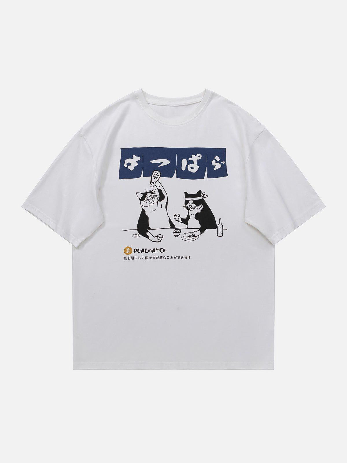 The Cat After Work Print Tee