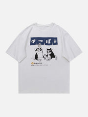 The Cat After Work Print Tee