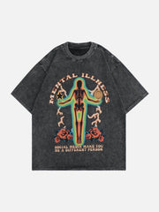 Thermal Image Skull Print Tee