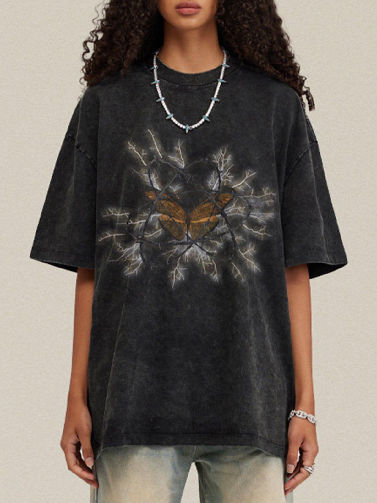 Thorns Butterfly Print Tee