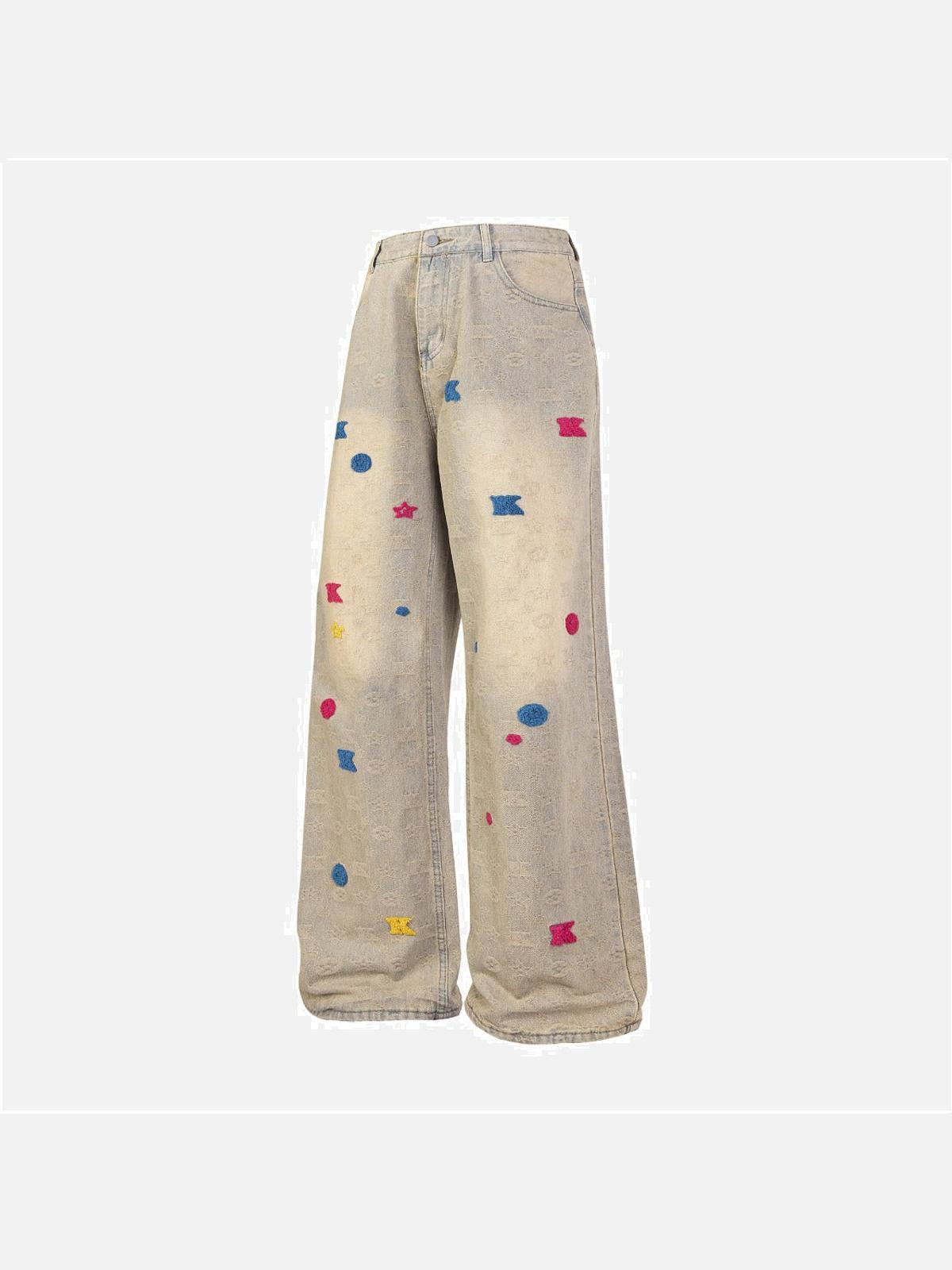 Towel Embroidery Jeans