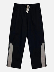 Trendy Zipper Straight-Leg Pants