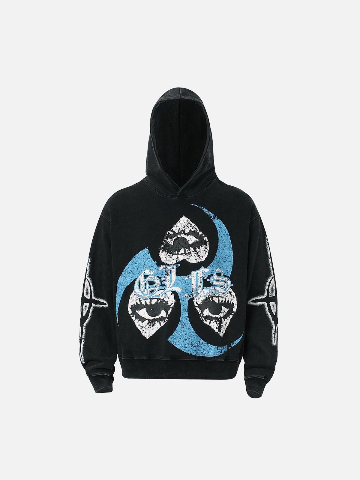 Triple Eye Graphic Hoodie