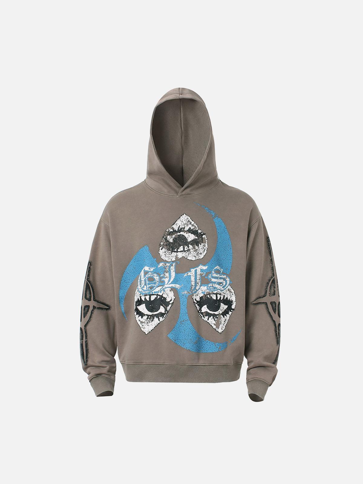 Triple Eye Graphic Hoodie