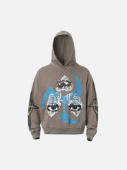 Triple Eye Graphic Hoodie