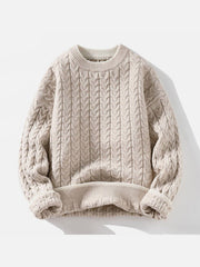 Twist Patchwork Knit Sweater