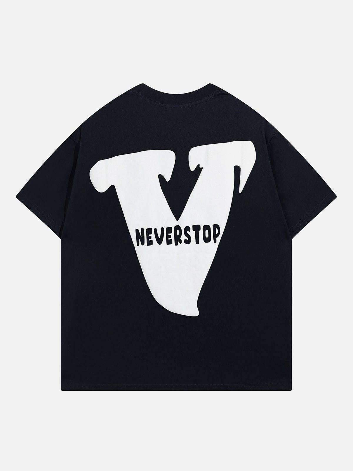 V Graphic Print Tee