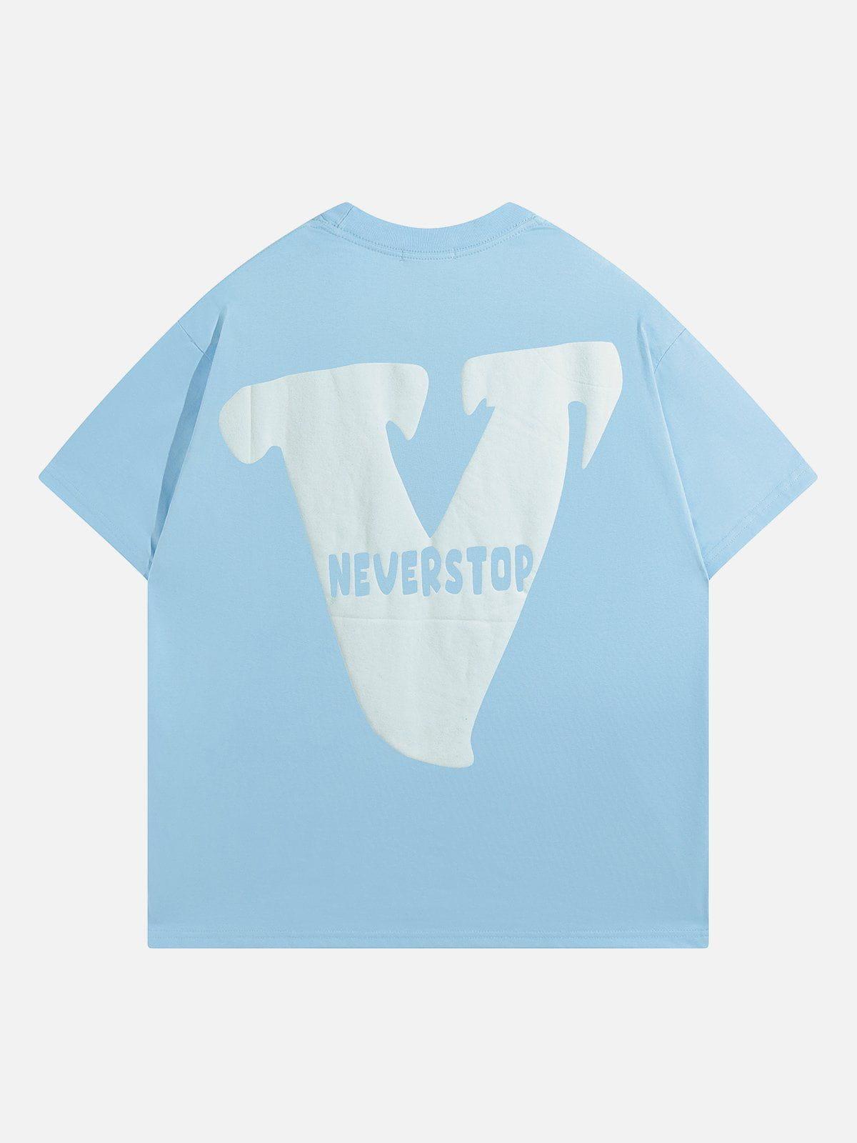 V Graphic Print Tee