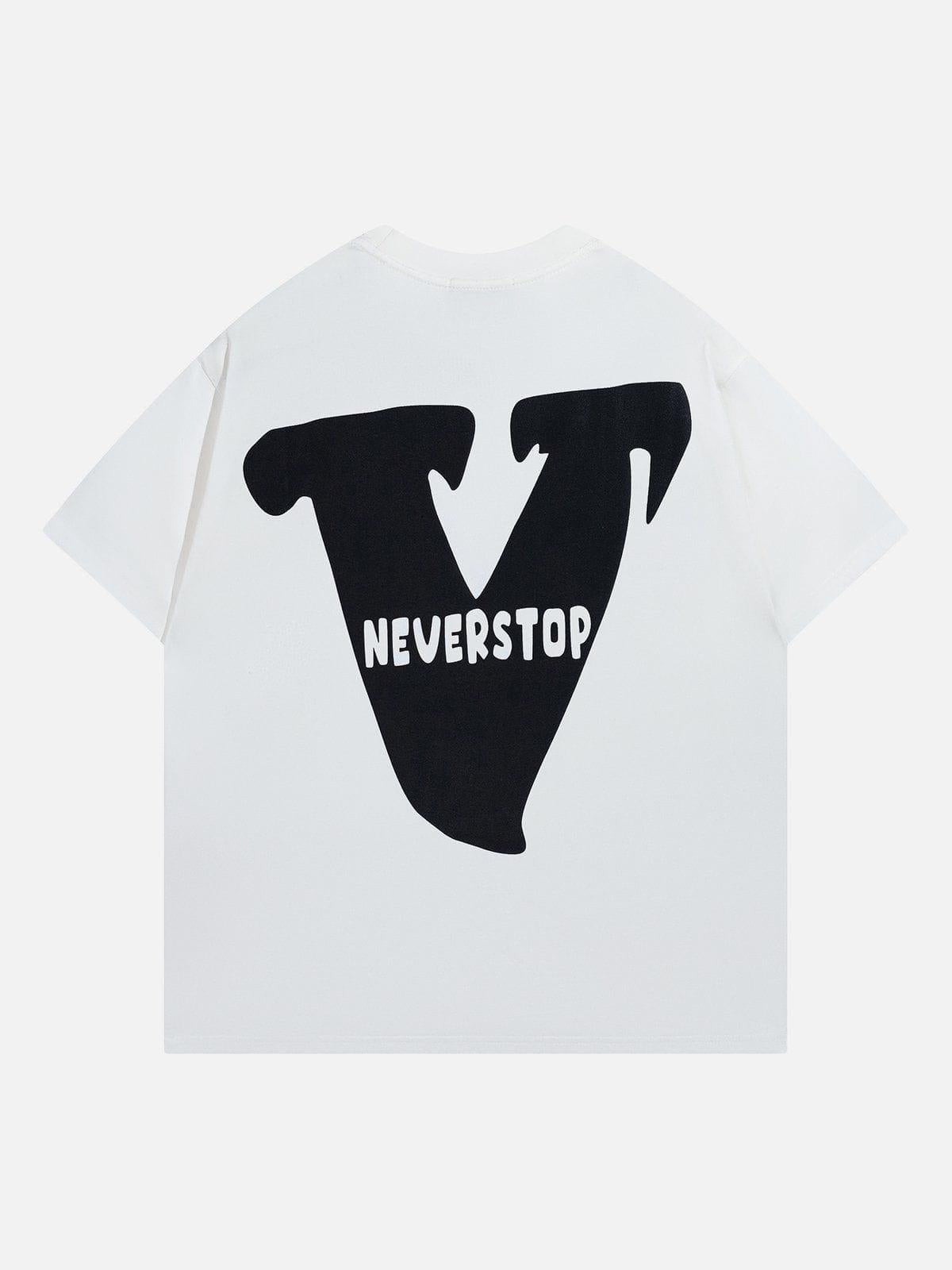 V Graphic Print Tee