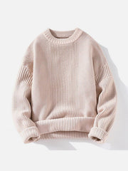 Vertical Striped Knit Sweater