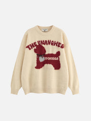 Vinatge Cartoon Dog Cleanfit Sweater