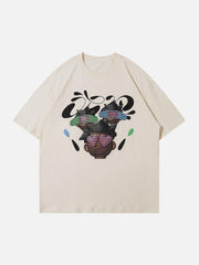 Vintage Cartoon Print Tee