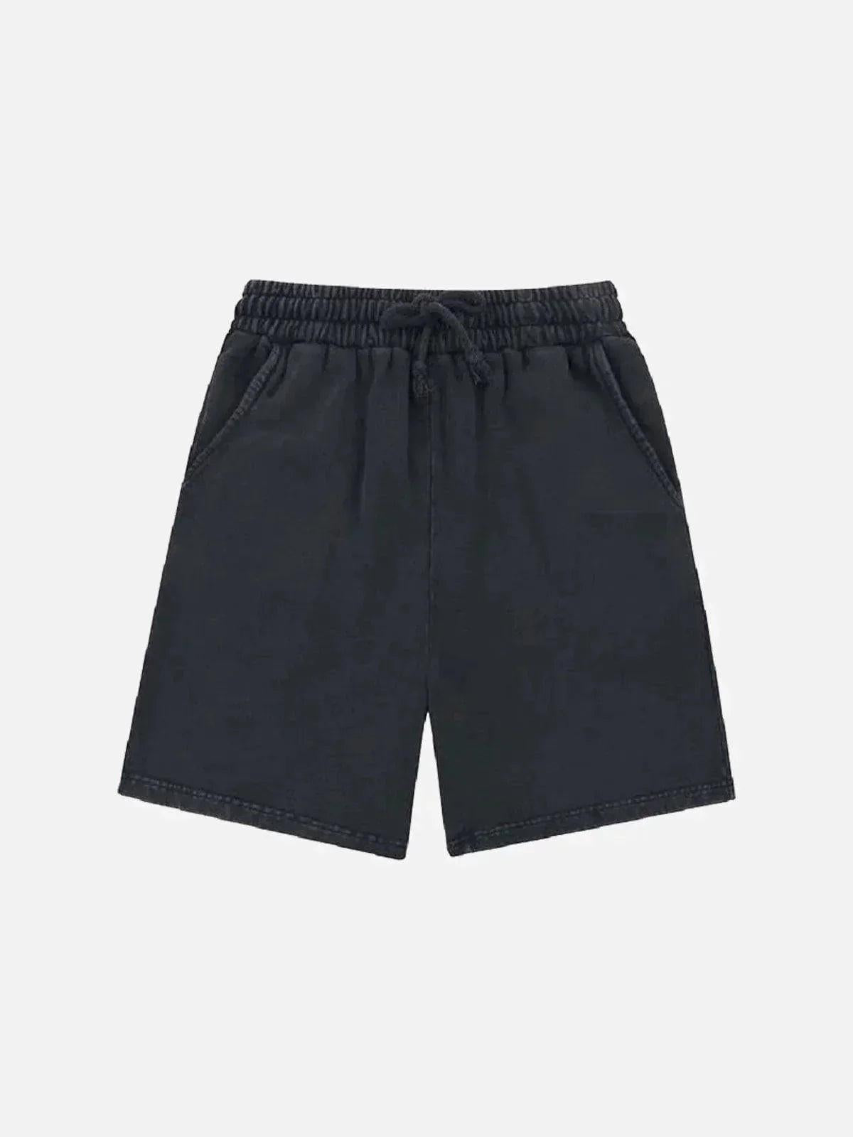 Vintage Casual Drawstring Shorts
