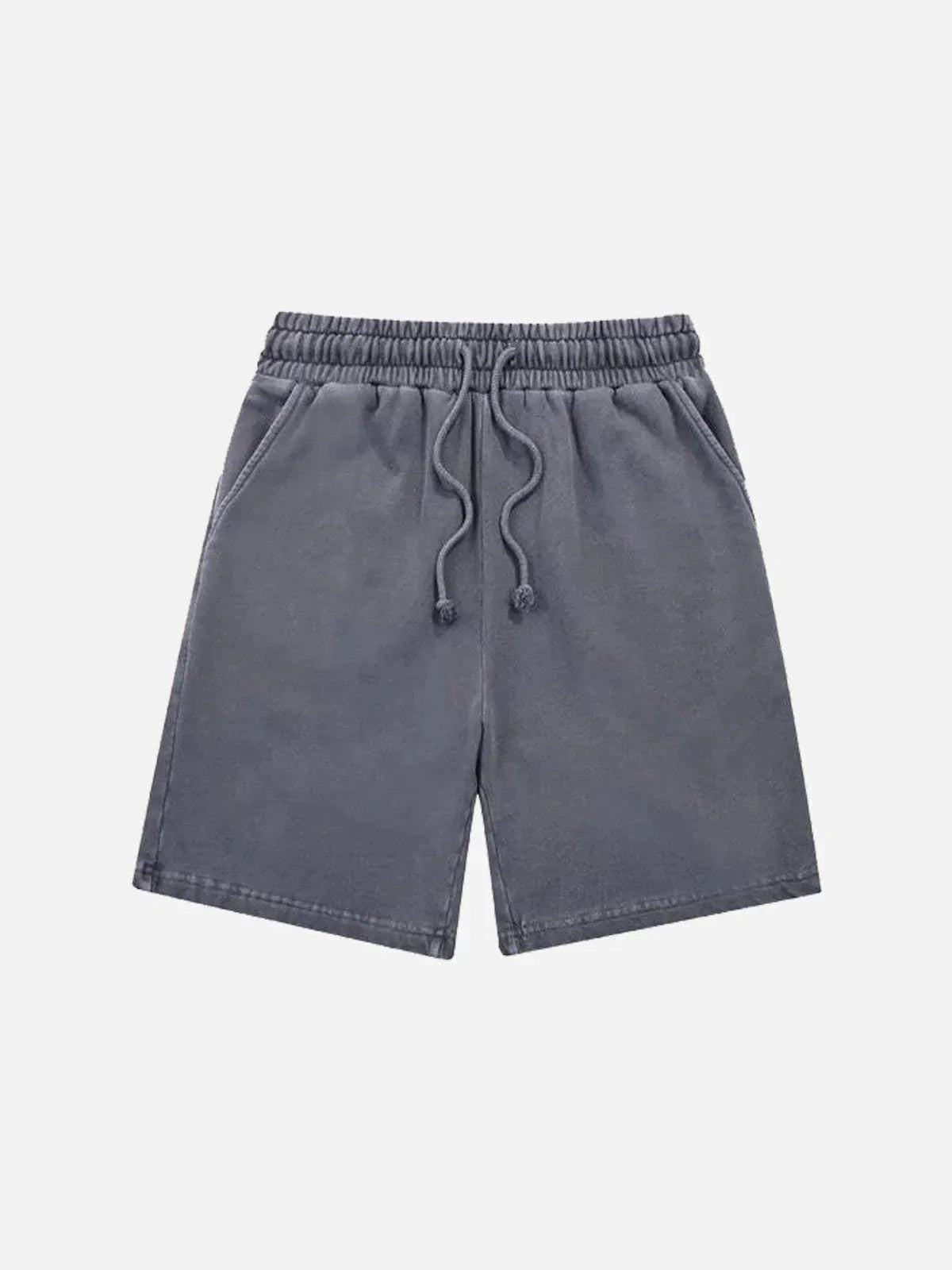 Vintage Casual Drawstring Shorts