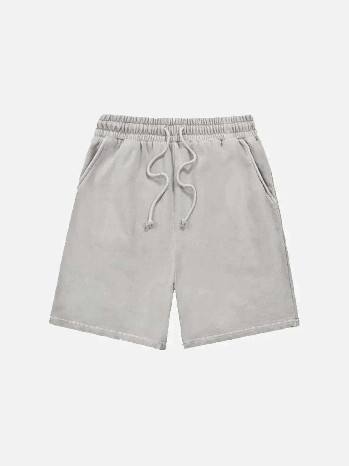 Vintage Casual Drawstring Shorts