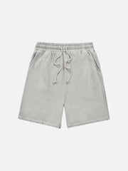 Vintage Casual Drawstring Shorts