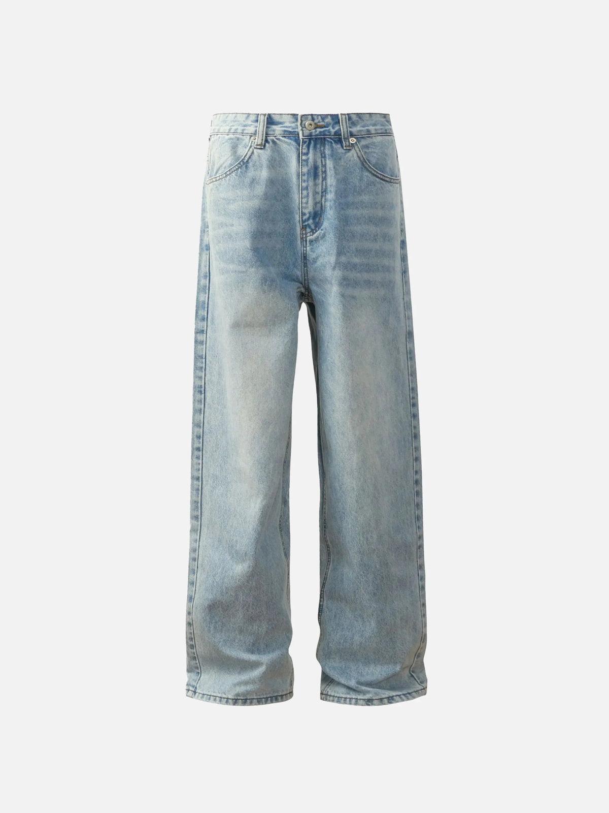 Vintage Classic Washed Light Blue Jeans