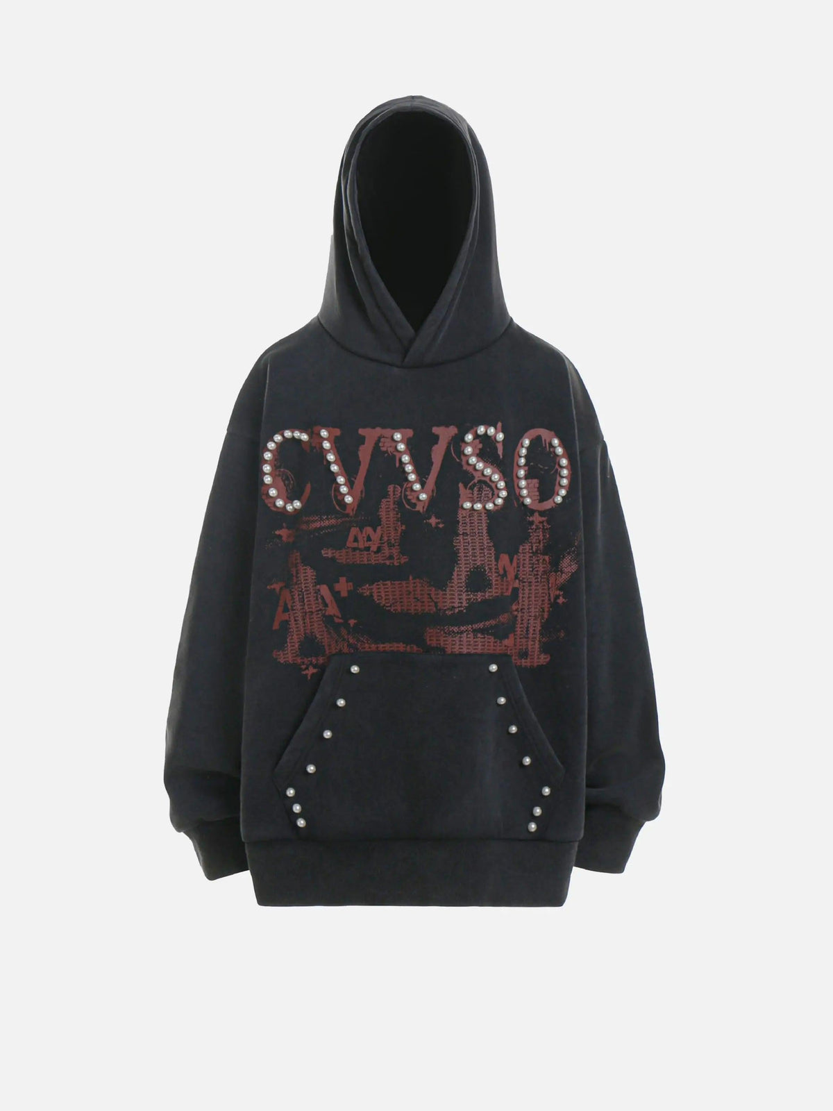 Vintage Distressed Pearls Hoodie
