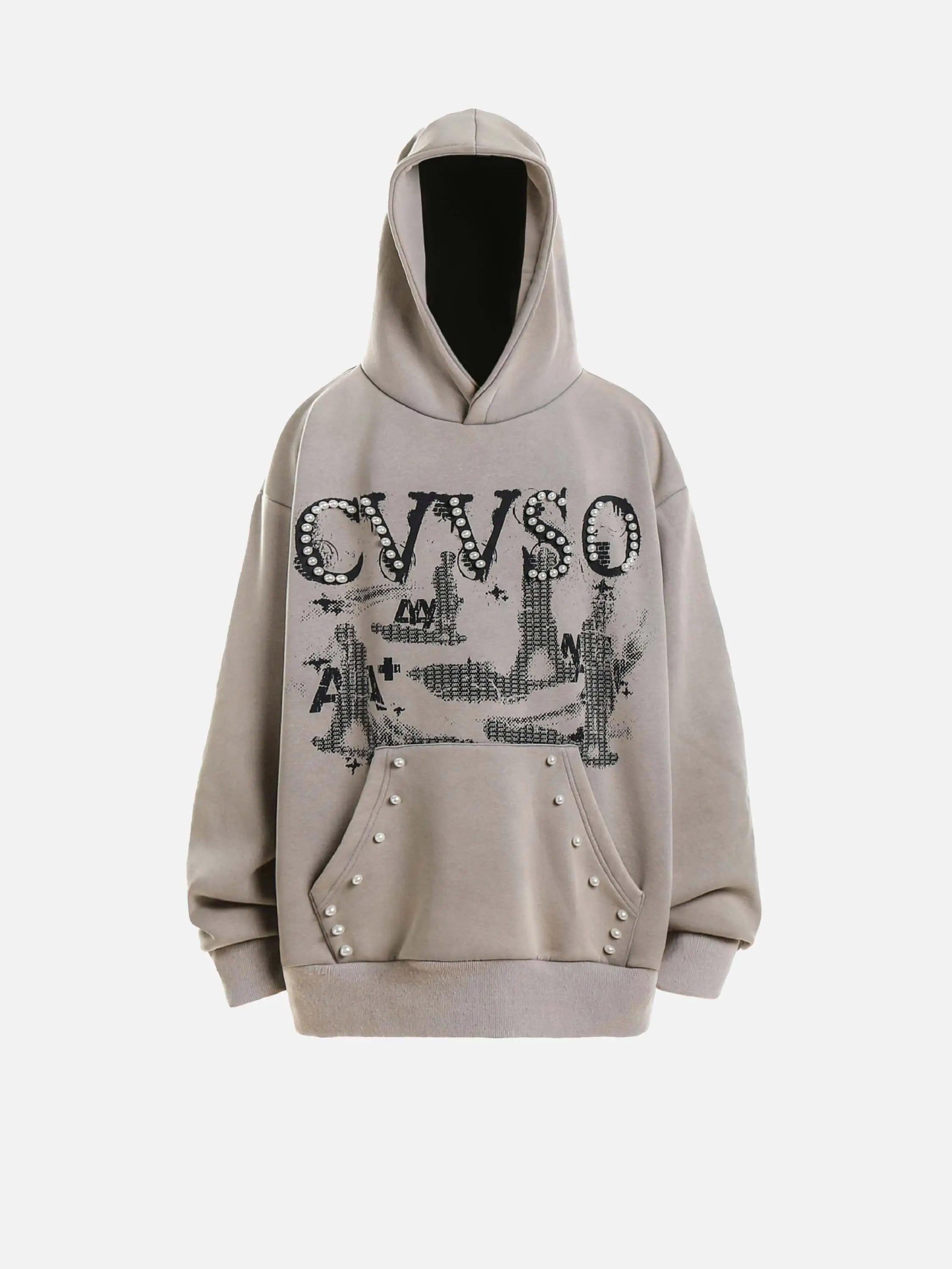 Vintage Distressed Pearls Hoodie