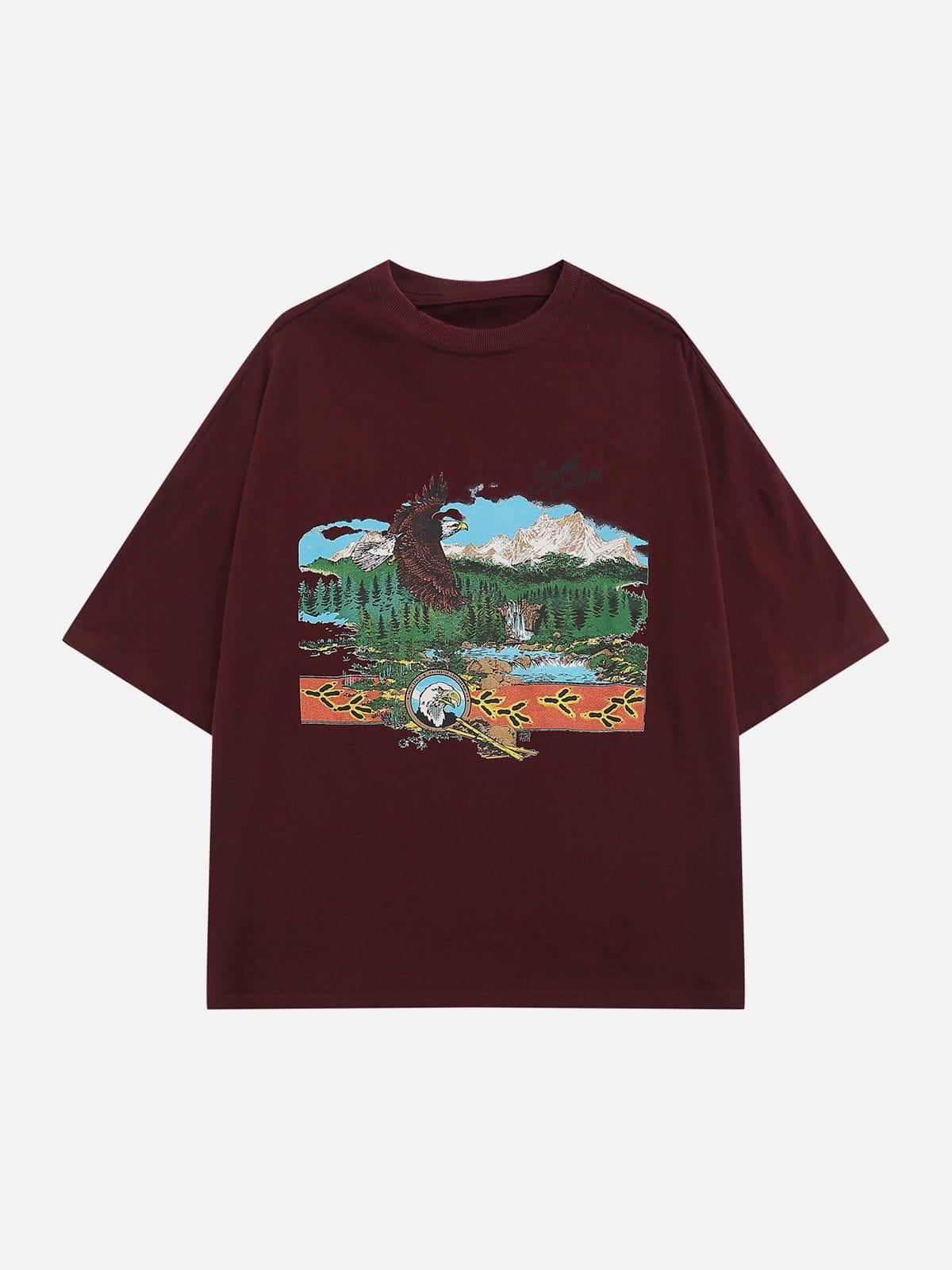 Vintage Eagle Print Tee
