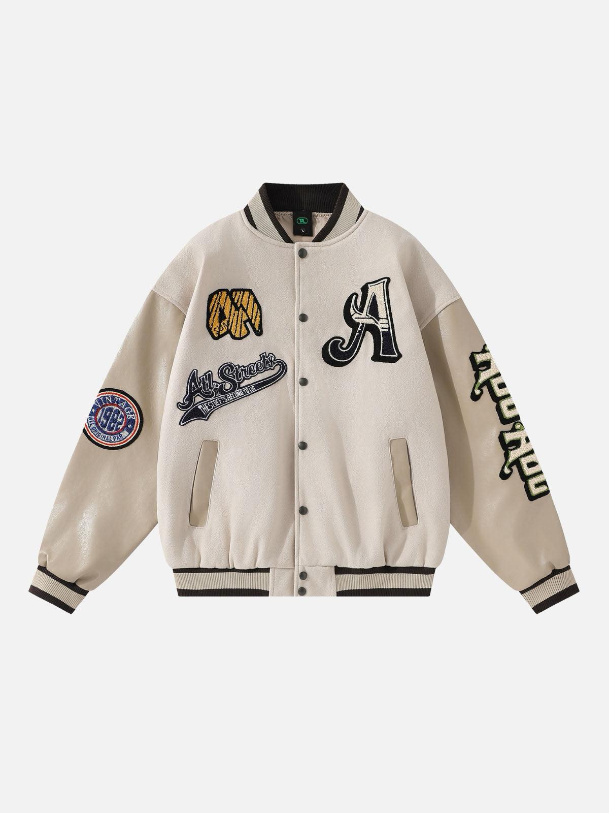 Vintage Embroidered Baseball Jacket