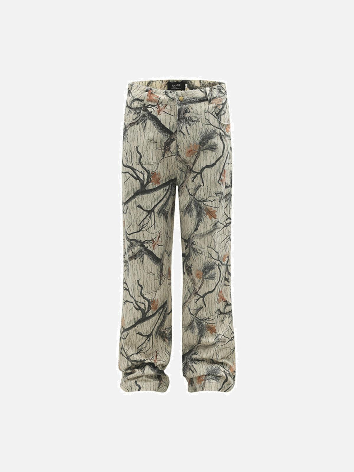 Vintage Fallen Leaves Jeans