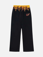 Vintage Flame Print Sweatpants