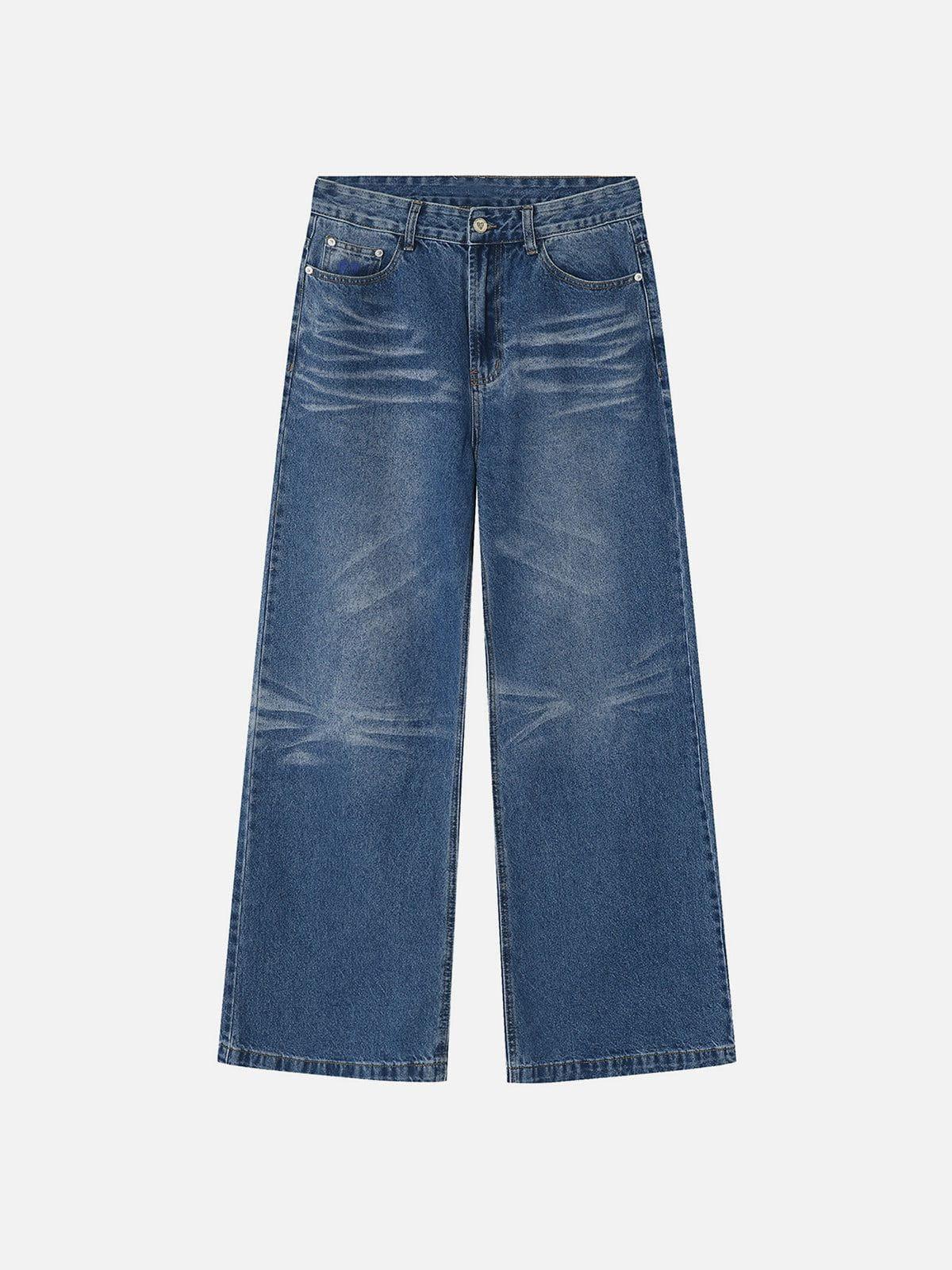 Vintage Folds Loose Jeans
