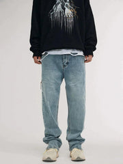 Vintage Frayed Wash Jeans
