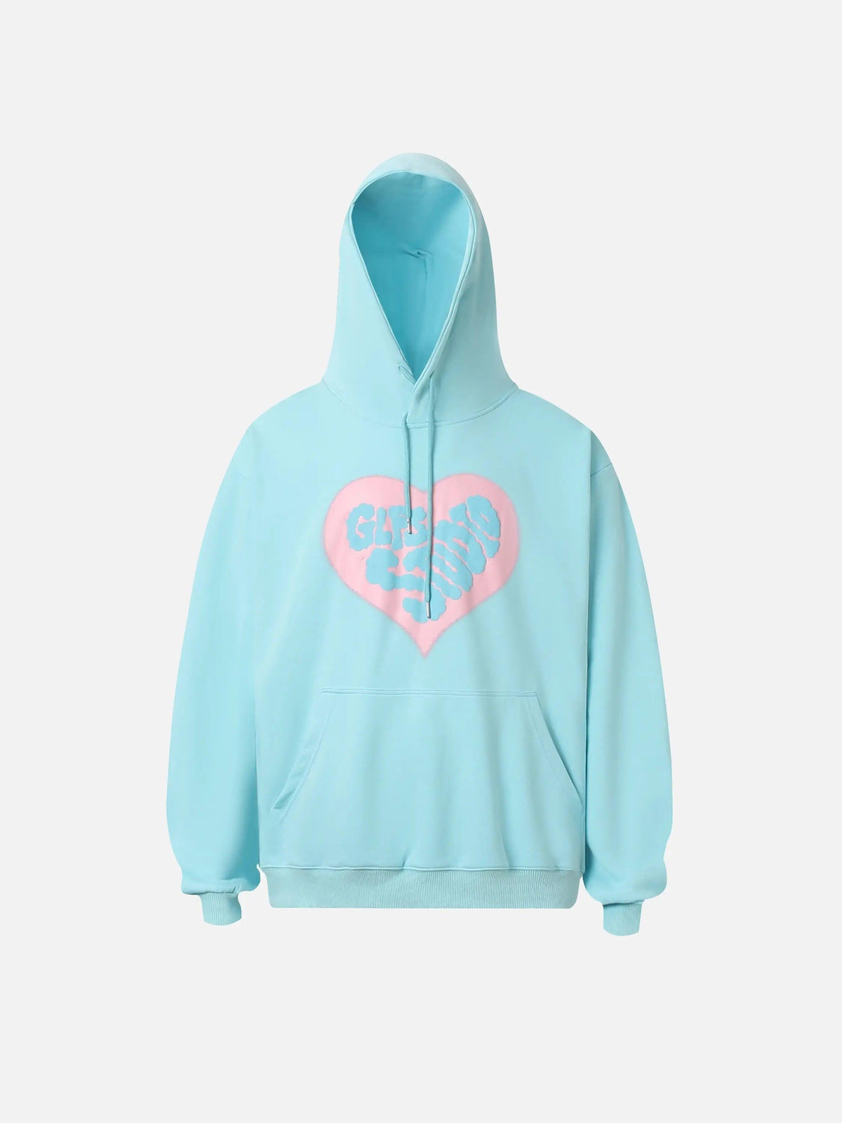 Vintage Heart Print Hoodie