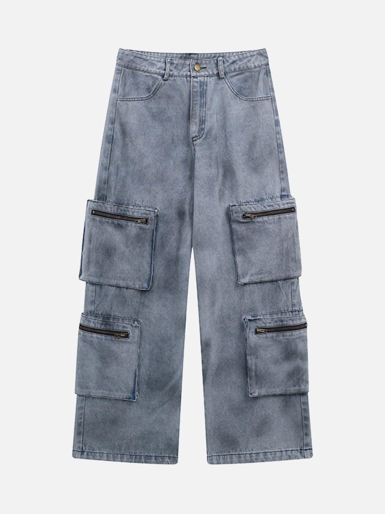 Vintage Jet Multi-Pocket Workwear Jeans