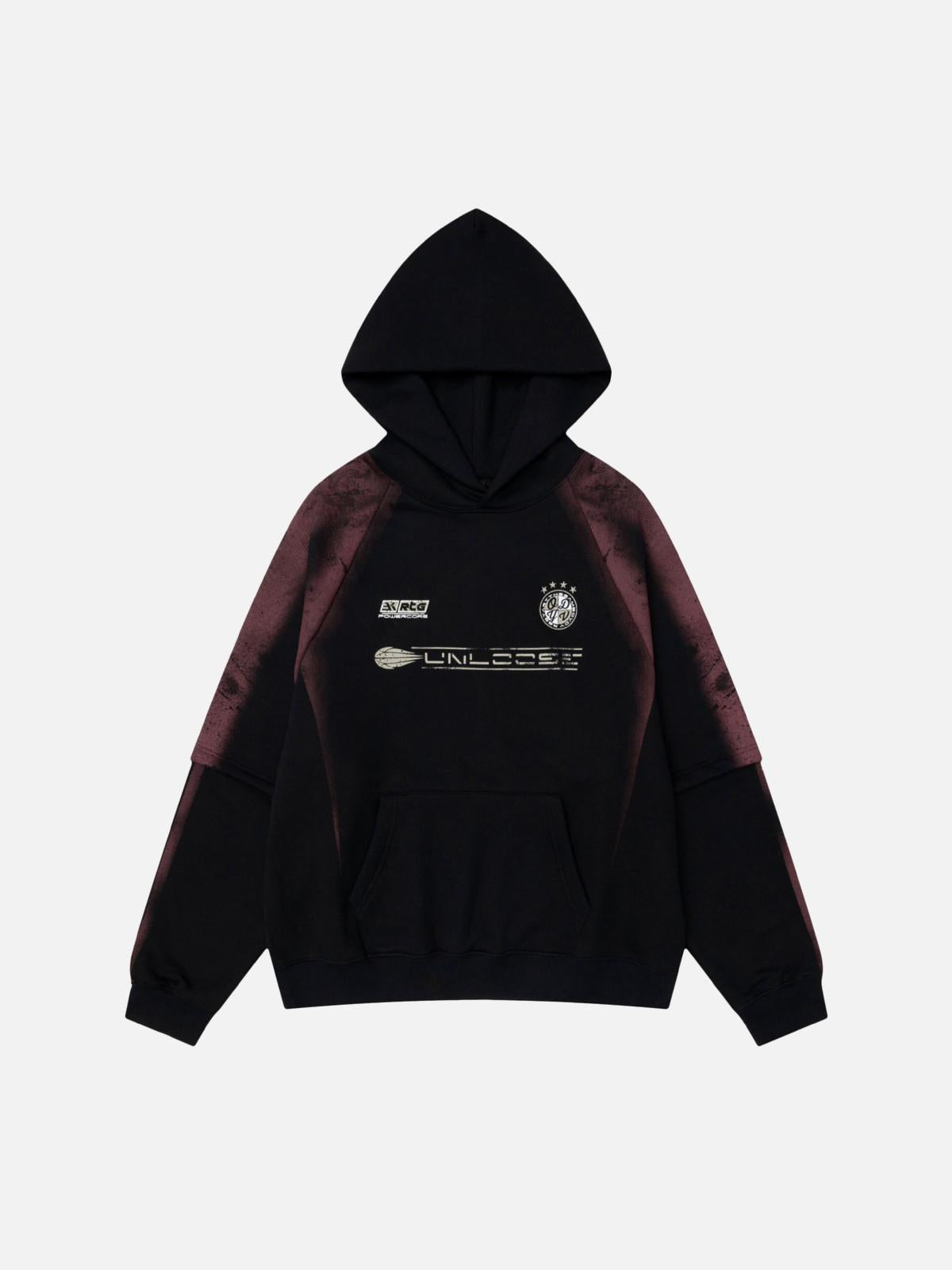 Vintage Letter Print Hip-Hop Hoodie