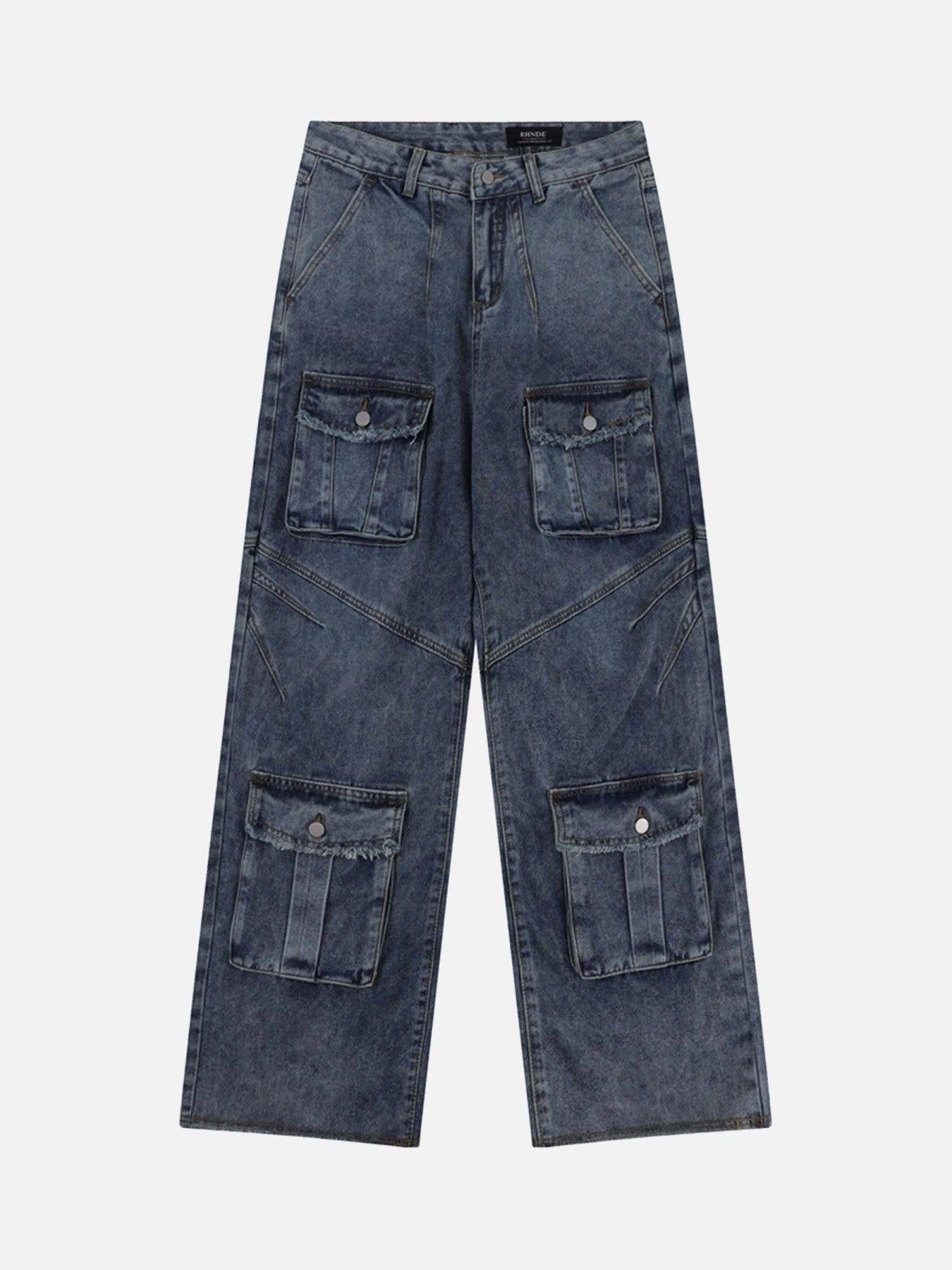 Vintage Multi-Pocket Workwear Jeans