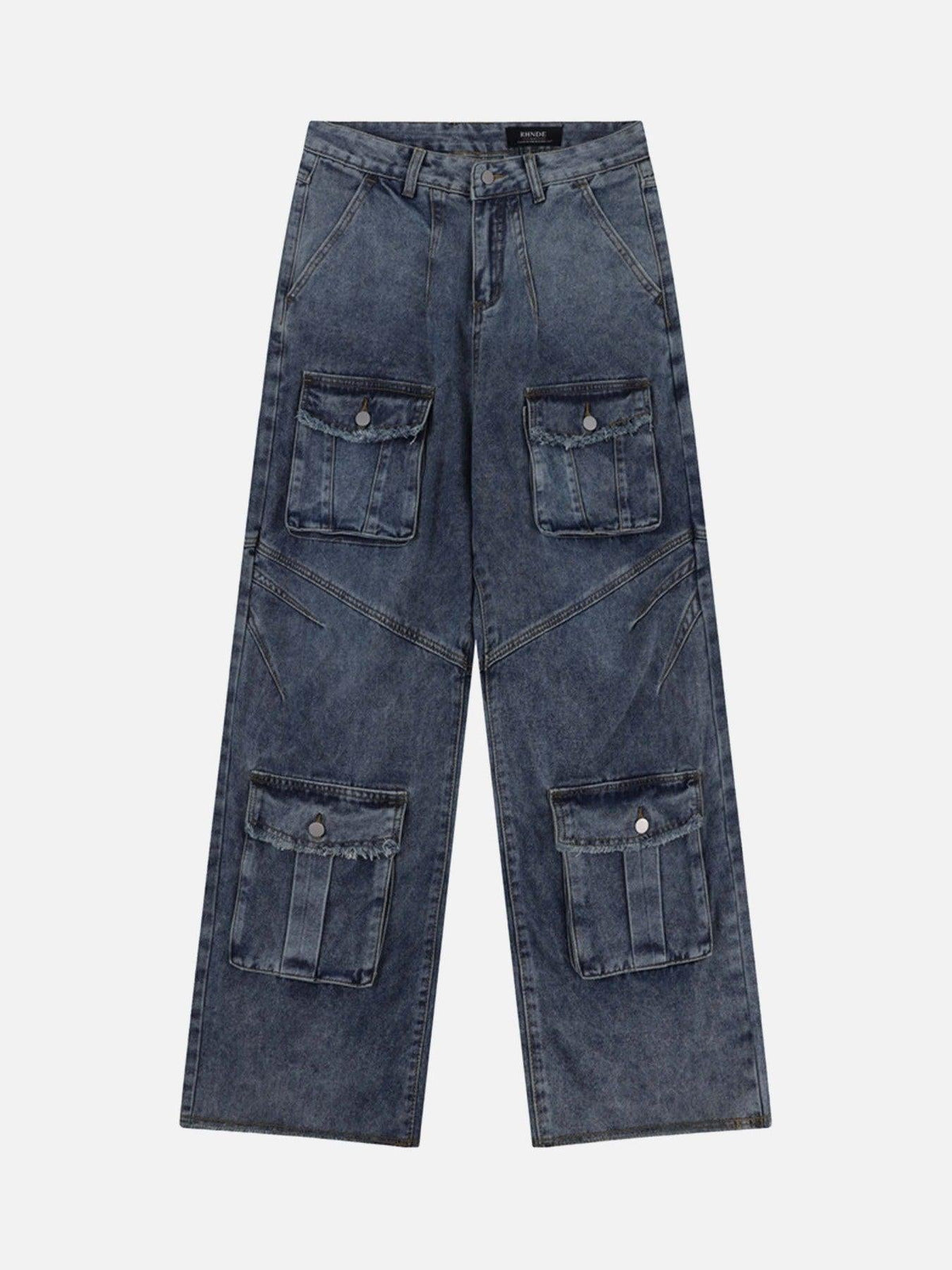 Vintage Multi-Pocket Workwear Jeans