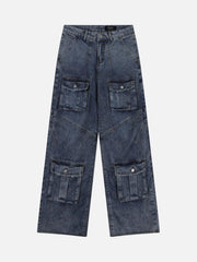 Vintage Multi-Pocket Workwear Jeans