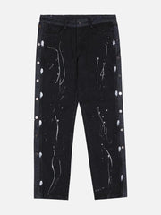 Vintage Splash Ink Breasted Jeans