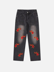 Vintage Star Embroidered Jeans