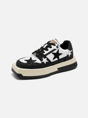 Vintage Star Patchwork Skate Shoes