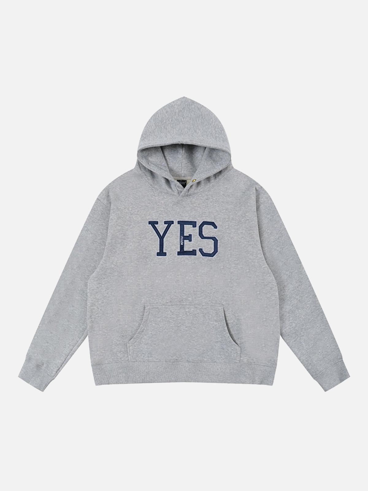 Vintage Street Minimalistic Letter Leisure Hoodie
