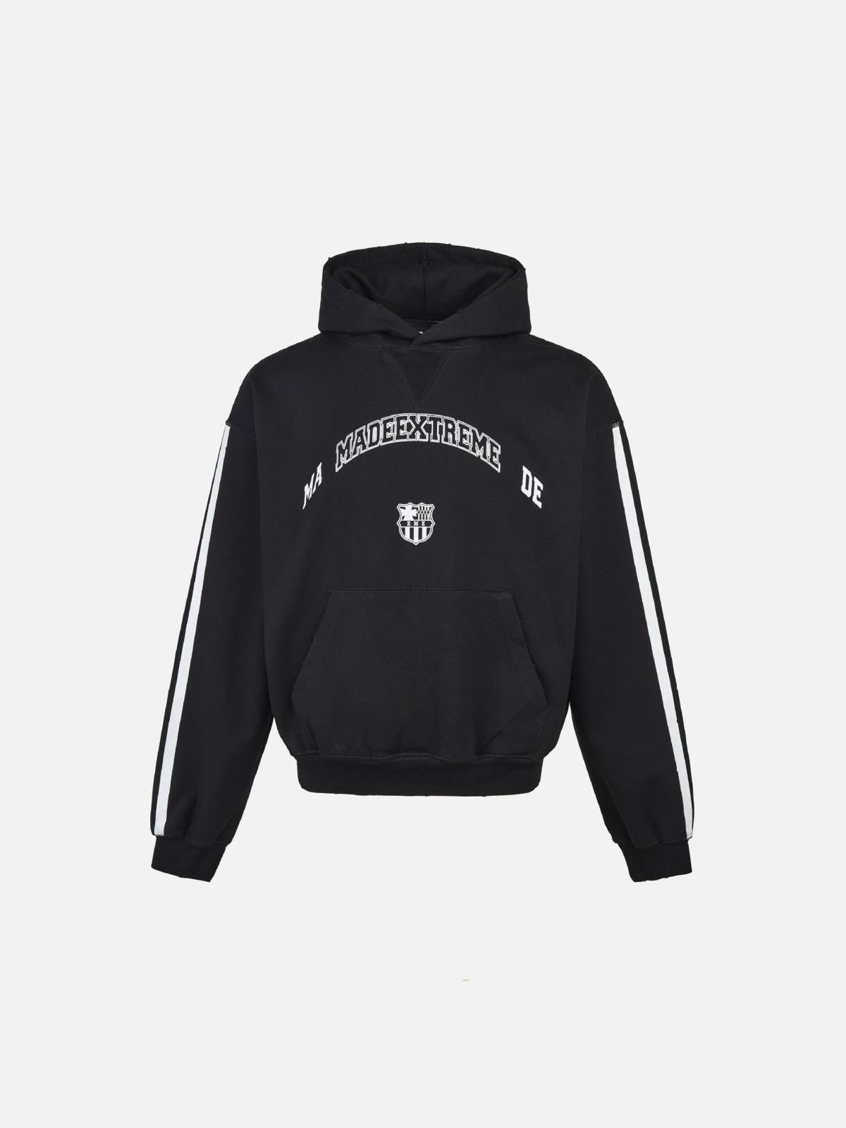 Vintage Stripe Print Hoodie