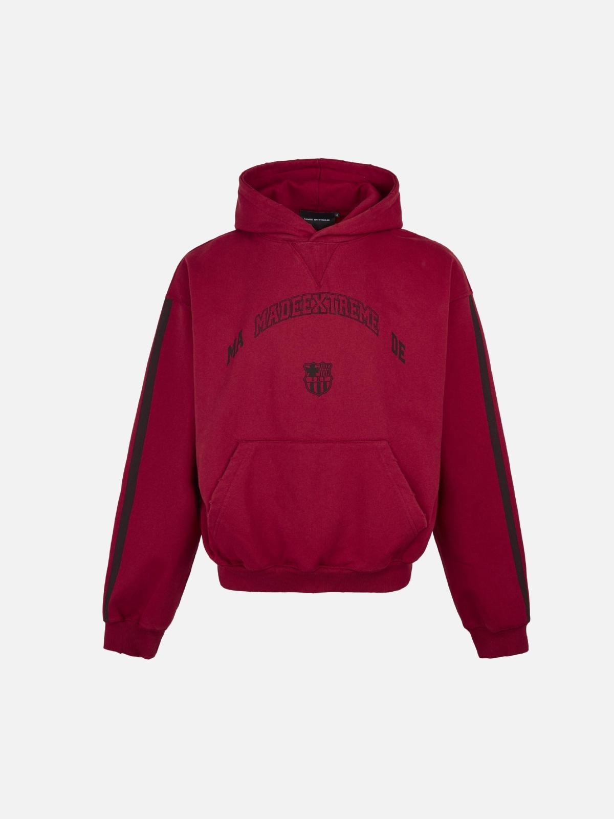 Vintage Stripe Print Hoodie